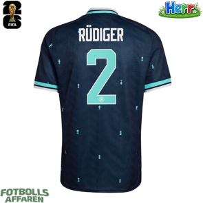 Tyskland Antonio Rudiger #2 Bortatröja VM 2026 Kortärmad